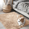 OLANLY 2x3 Machine Washable Small Bedside Rug, Soft Fluffy Shaggy Entryway by OLANLY