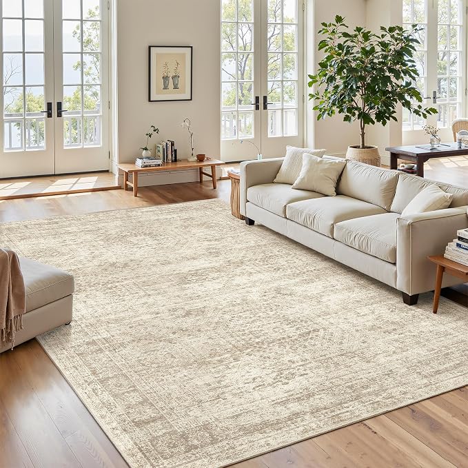 Soalmost 6x9 Area Rug for Living Room Washable 6x9 Rug Non-Slip Modern Rugs for - Image 2