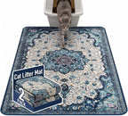 Hompet Cat Litter Mat 2 Pack, 48x72 Large Machine Washable Trapping Mats by Hompet
