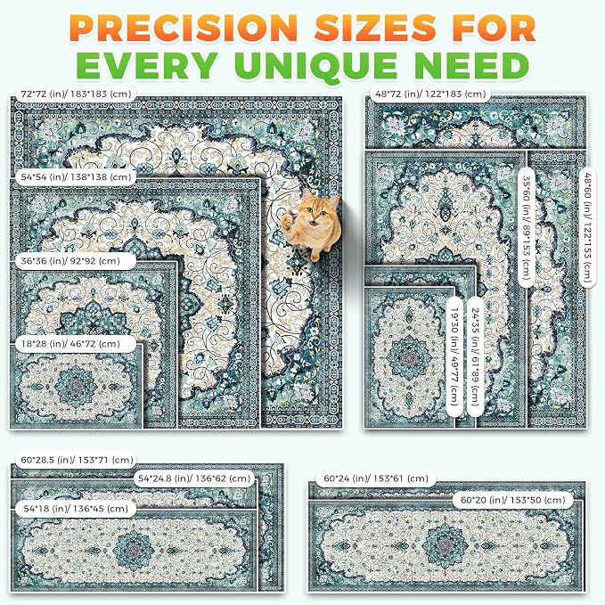 Hompet Cat Litter Mat 2 Pack, 36x60 Large Machine Washable Trapping Mats - Image 7