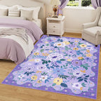 DUKINO 5x7 Area Rug, Floral Rugs - Image 3