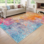 Lahome Modern Abstract Area Rugs 9x12 Living Room Rug Non Slip, Washable by Lahome