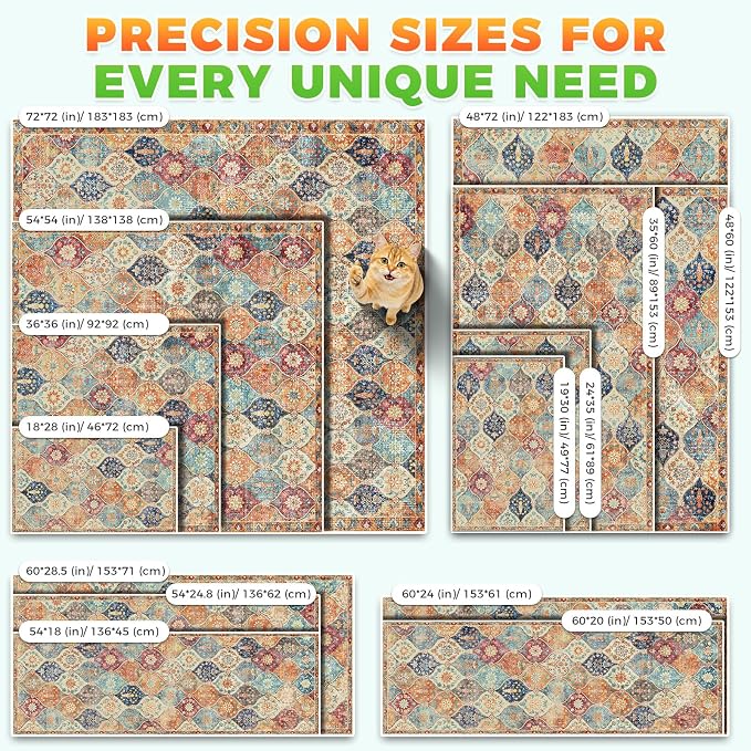 Hompet Cat Litter Mat 2 Pack, 20x60 Large Machine Washable Trapping Mats - Image 7