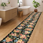 DUKINO 2x14 Hallway Runner Rug, Non Slip Floral Washable Runner Rug - Image 3