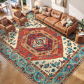 SERISSA 7x9 Area Rugs for Living Room, Large Washable Non-Slip Boho Rug by SERISSAHomeDecorCollection