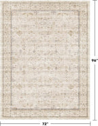 Farmhouse 6x8 Area Rug for Living Room, Dining Room & Home Office, Soft Modern - Image 2