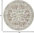 Tortania 6' Round Area Rug Living Room Rugs - Image 2
