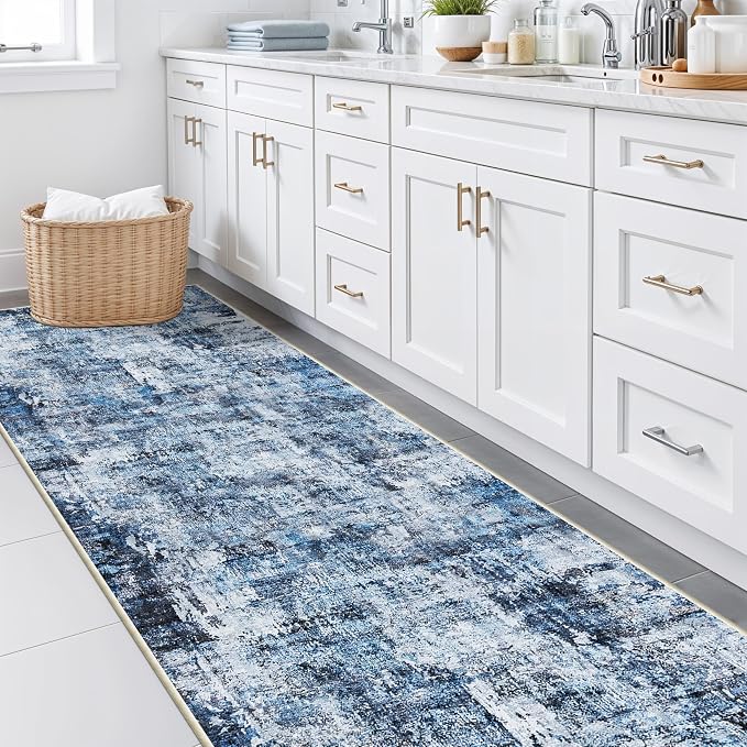 Rug Runners for Hallways Non Slip– Washable Long Kitchen Runner, Low-Pile Thin - Image 4