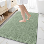 OLANLY Large Bathroom Rugs 59x35, Extra Soft Absorbent Chenille Bath Rugs by OLANLY
