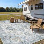 GENIMO Outdoor & Indoor Area Rug 10'x14', Waterproof, Non-Shedding, Easy - Image 3