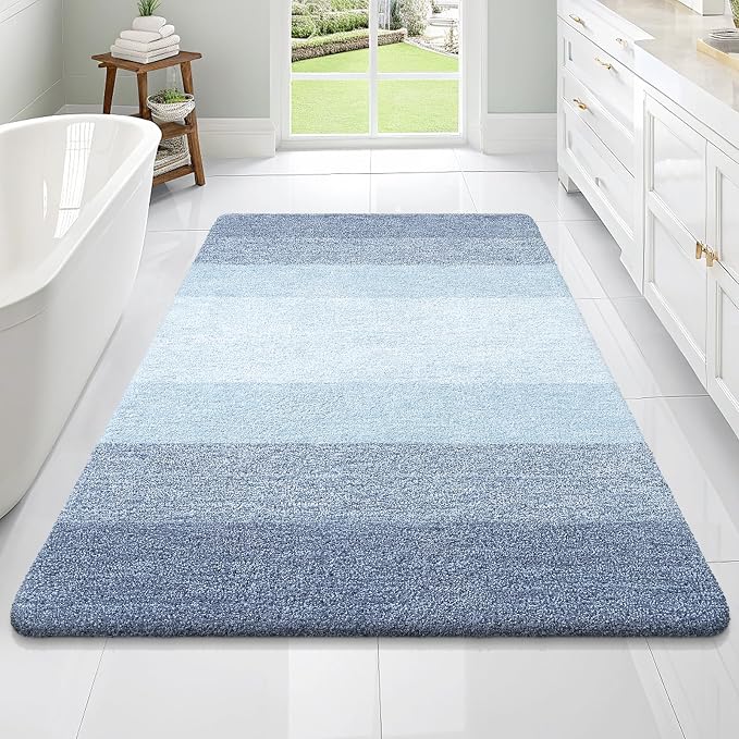 OLANLY Large Bathroom Rugs Mat 70x46, Extra Soft Absorbent Microfiber Bath Rugs by OLANLY