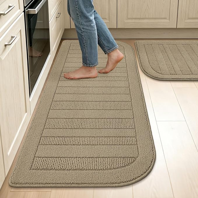 BEQHAUSE Kitchen Rugs Set of 2 Non-Slip Washable Kitchen Mats - Image 7
