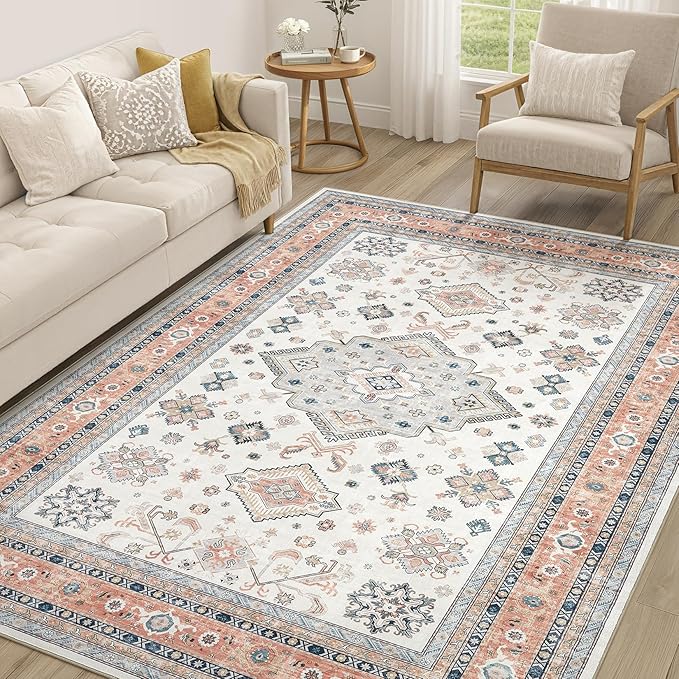 Vintage Living Room Area Rug 6x9 by COTILED