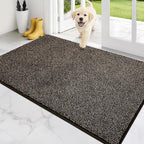 PURRUGS Dirt Trapping Door Mat 34" x 59", Non-Slip Machine Washable Entry Rug by PURRUGS