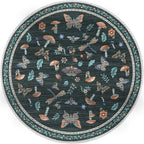 Mushroom Insect 4ft Round Rug Washable Non-Slip Soft Ultra-Thin Small Boho - Image 4