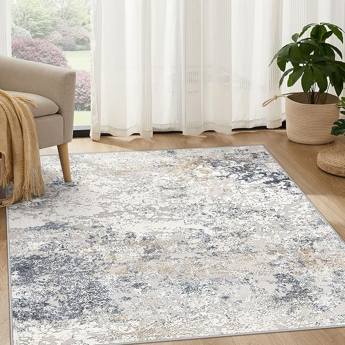 DMOYEST Square Area Rug Living Room Rugs by DMOYEST