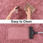 Soft Runner Rugs for Bedroom Hallways, 2x6 Blush Pink Fluffy Shag Throw Area - Image 7