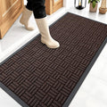 OLANLY Front Door Mat Outside Entrance 47x23, Heavy Duty Sturdy Natural Rubber by OLANLY
