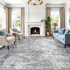 Large Area Rug Living Room 12x15 – Modern Neutral Abstract Washable Oversized by BYYVOORugsforYourHome