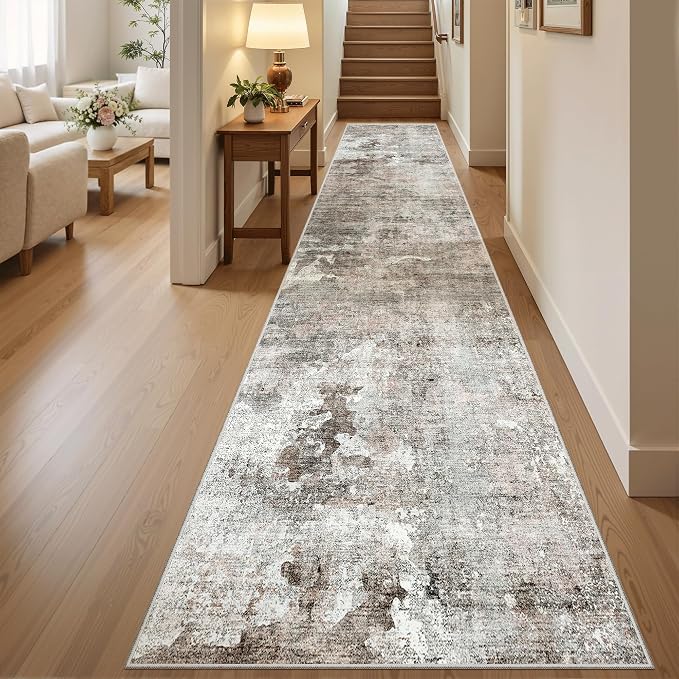 Soalmost Runner Rug 2x12 Washable Non-Slip Hallway Runner Rugs by Soalmost