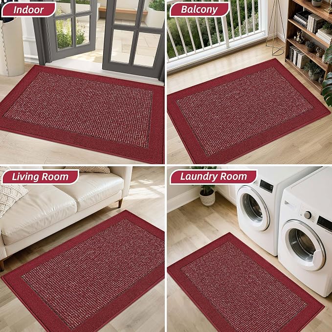 BEQHAUSE Indoor Door Mat 24" x 36", Dirt Trapper Door Mats Non-Slip Entryway - Image 8