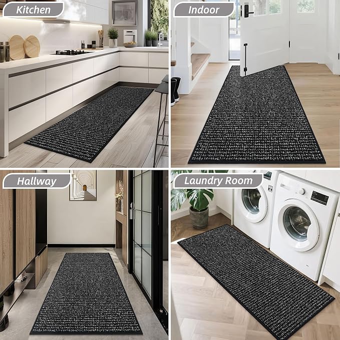 BEQHAUSE Dirt Trapper Door Mat 20" x 48", Non-Slip Washable Doormats Entrance - Image 8