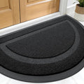 OLANLY Half Circle Door Mat Indoor Outdoor Entrance Welcome, Waterproof by OLANLY