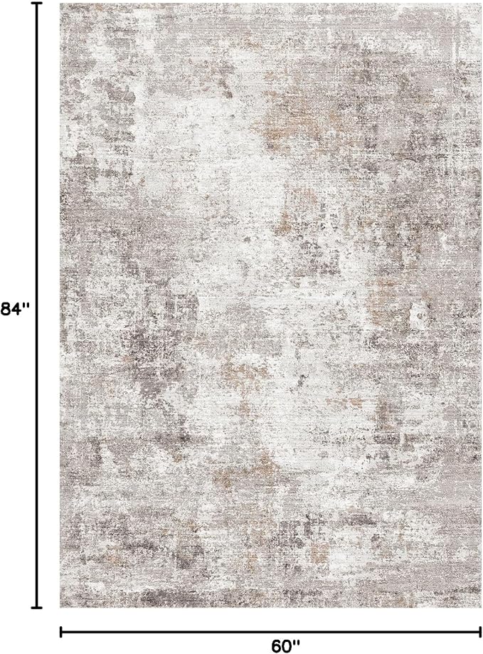 5x7 Non-Slip Machine Washable Area Rug - Image 2