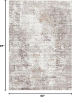 5x7 Non-Slip Machine Washable Area Rug - Image 2