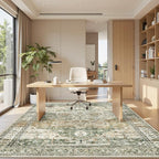 Soalmost 6x9 Area Rugs for Living Room Non-Slip Washable Rugs 6x9 Vintage Rug - Image 7