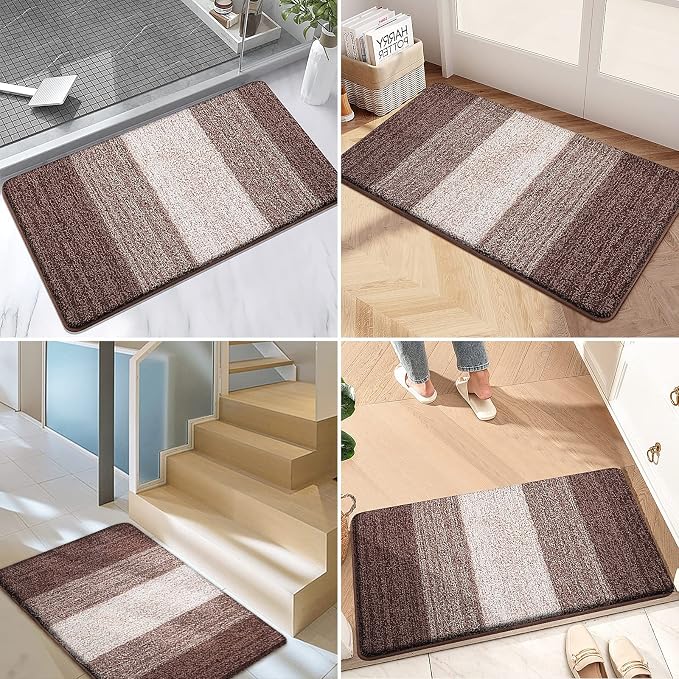 Kitinjoy Indoor Outdoor Door Mat, 59x32 Non-Slip Absorbent Dirt Trapper - Image 6
