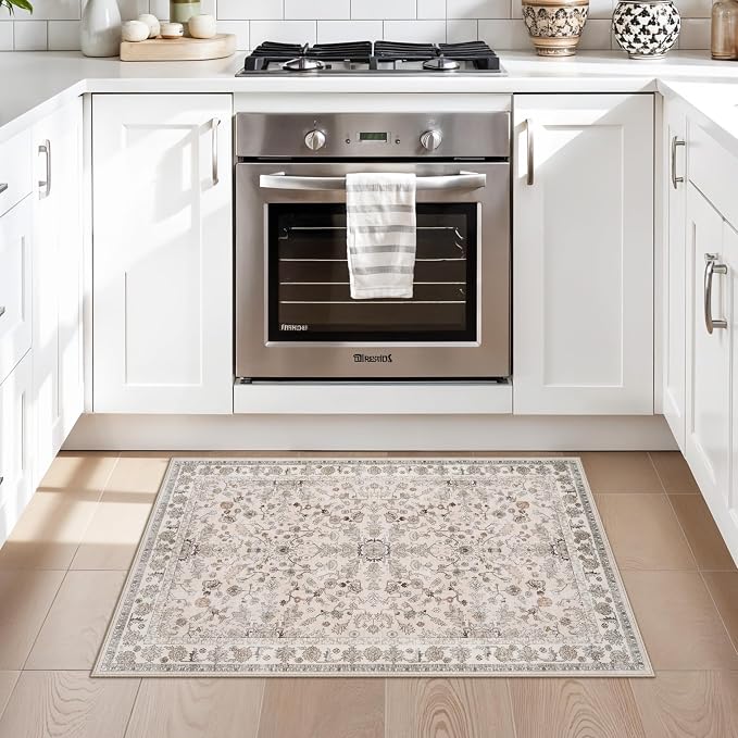 2x3 Non-Slip Washable Kitchen Rug – Boho Small Accent Rug - Image 9