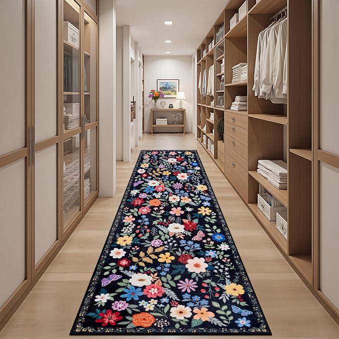 Runner Rug for Entryway: 3x10 Kitchen Rugs Non Slip Washable Ultra-Thin Soft - Image 5