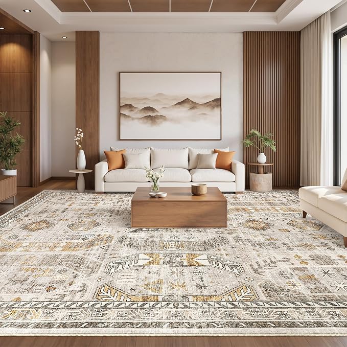 befbee 10x14 Area Rugs, Ultra-Thin Washable Rugs - Image 7