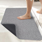 Bosap Bath Mat, Ultra Thin Bathroom Rugs, Rubber Bath Mats - Image 2