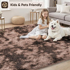 8x10 Area Rugs for Living Room Bedroom:Soft Fluffy Shag Upgrade Non-Slip High - Image 4