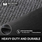 Front Door Mat, Commercial Door Mats Entrance, Low Profile Welcome Mats Non-Slip - Image 3