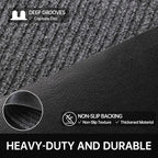 Front Door Mat, Commercial Floor Entrance, Low Profile, Durable Rubber Backing - Image 4