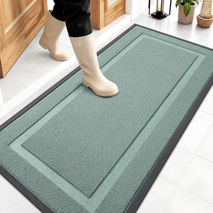 OLANLY Front Door Mat Indoor Outdoor Entrance, Waterproof All-Season, by OLANLY