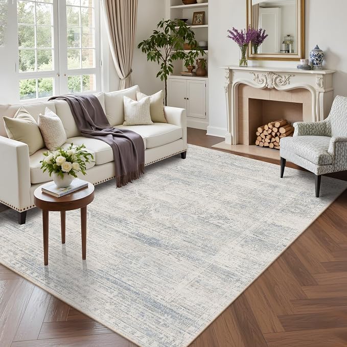 Latte&Fog 5x7 Washable Area Rugs by LatteFog