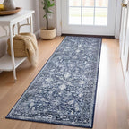 KILOCOCO Hallway Runner 2x5 Printed Vintage Floral Washable Kitchen Runner Rug - Image 3