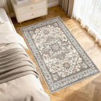 3x5 Area Rugs Living Room: Washable Vintage Rug Large Non-Slip Stain Resistant by JessibouAreaRug