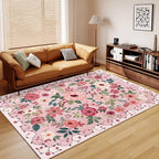 DUKINO 9x12 Area Rug, Floral Rugs - Image 9