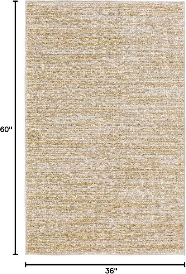 Nourison Home Nourison Essentials Ivory Gold 3' x 5' Area Rug - Image 2