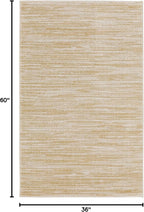 Nourison Home Nourison Essentials Ivory Gold 3' x 5' Area Rug - Image 2
