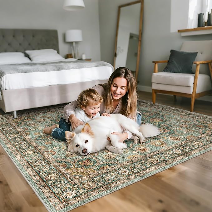 TOPRUUG Green Washable Entry Rug - Image 5