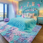 PAGISOFE Soft Purple Rainbow Rugs - Image 5