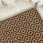 SAND MINE Waterproof Outdoor Rug 4x6 ft, Plastic Straw Area Rug, Large Floor Mat - Image 7
