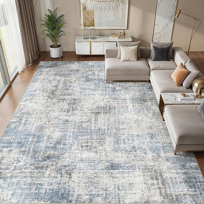 Washable 9x12 Area Rug for Living Room by COTILED