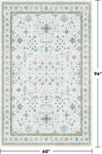Green and Blue Kids Rugs for Bedroom 5x8 - Image 2